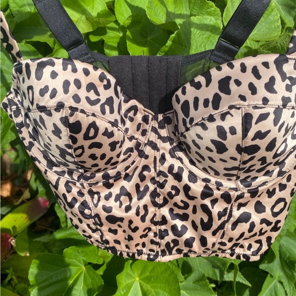 DKNY leopard corset 36A - Picture 2 of 4